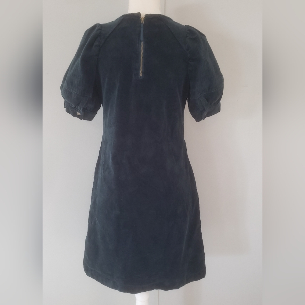 Universal Thread Green Corduroy Puff Sleeve Dress - Picture 6 of 15